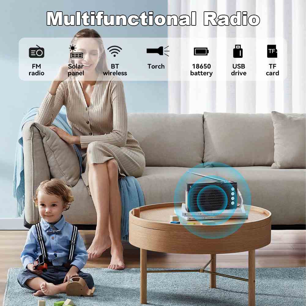 High Quality Wooden Antique Vintage Retro FM/AM/SW Multi-band Home Radio