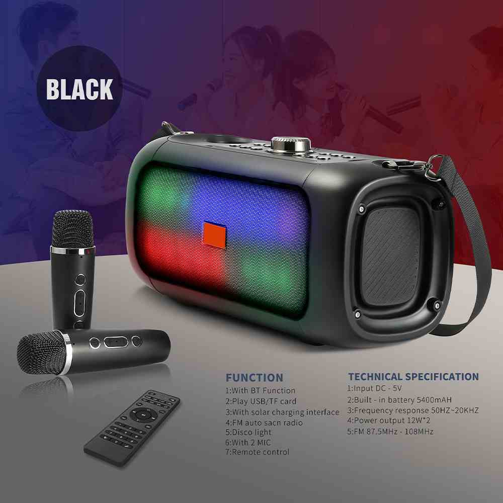 speaker with microphones