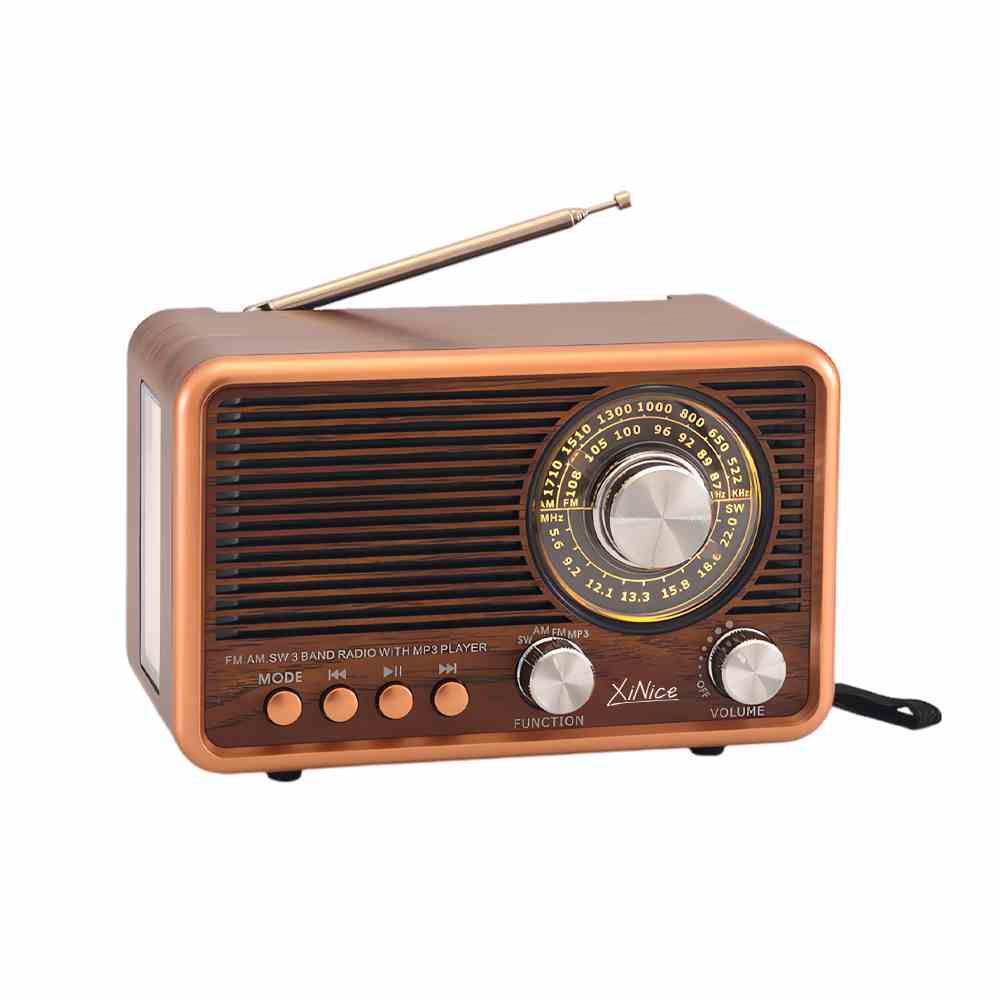 MLK-7844 Newest Torch Radio Wireless Vintage Radio TF Card usb Rechargeable 