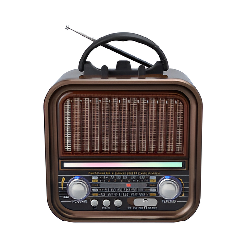 Hot Vintage retro radio solar power portable with Disco light Type-c Charging