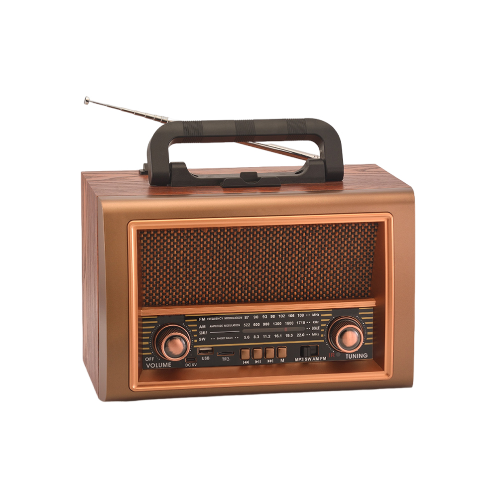 Old fashioned Vintage Portable Radio Am/fm/sw 3 band Home Radio Remote Control 
