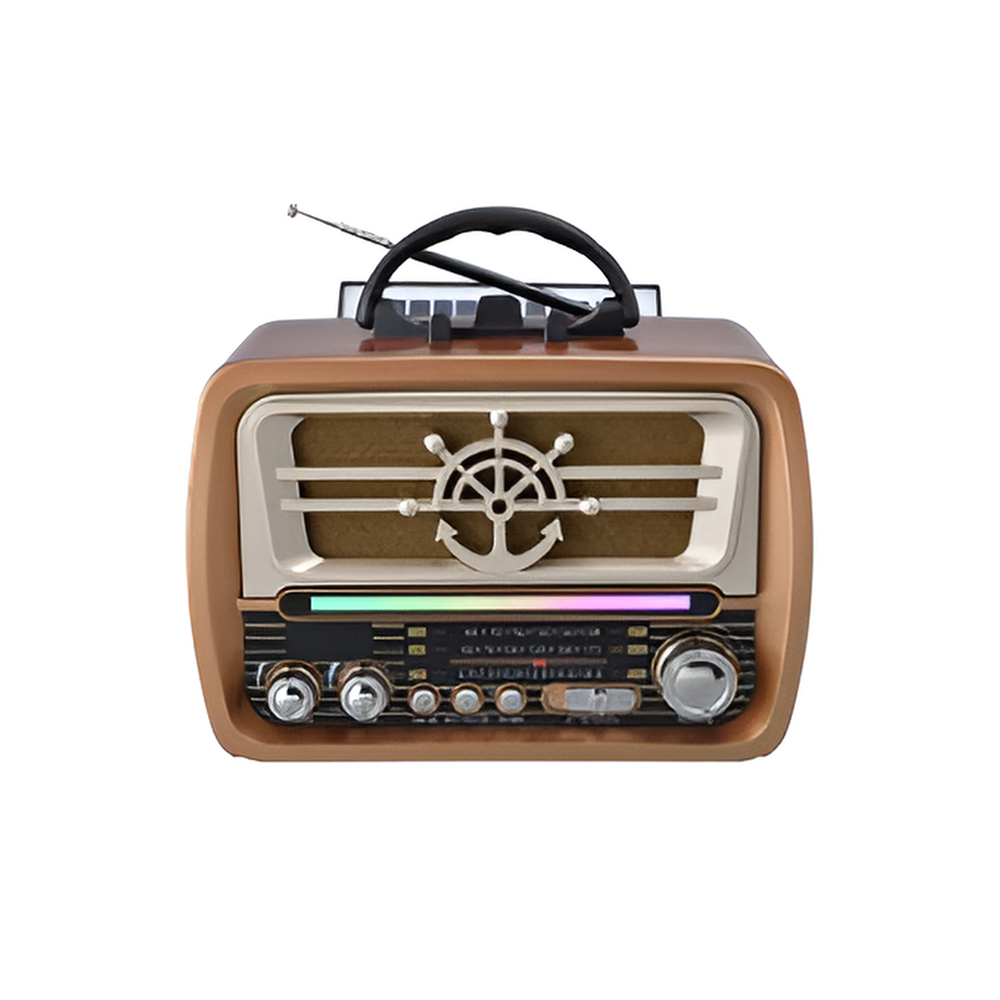Good Selling Wireless Retro Usb Radio with Disco Light Solar Radio