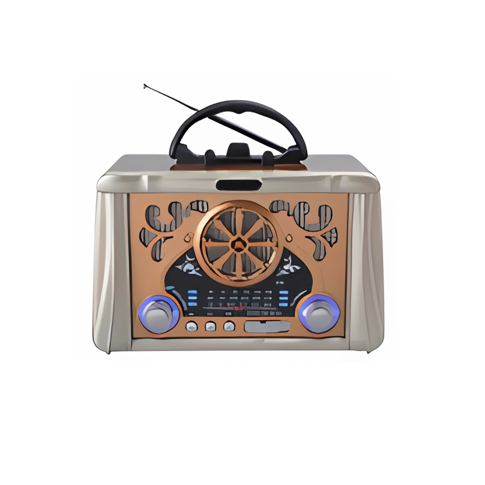 Old Antique Design type charge retro radio receiver stereo sound radio