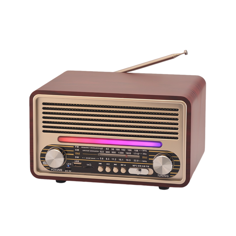 Newest Disco Light Radio Speaker Dc 3v Wireless Speaker Rechargeable Radio