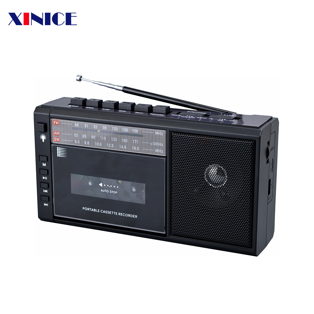 MLK-7884 Retro Style Radio cassette tape recorder with usb Radio am fm portable