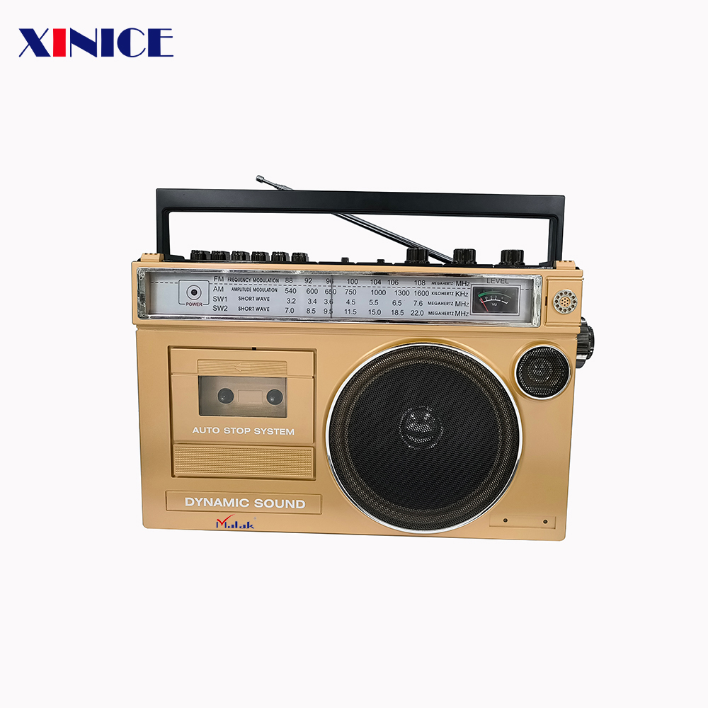 New Designed Multi functional Radio speaker Portable Vintage Cassette recorder