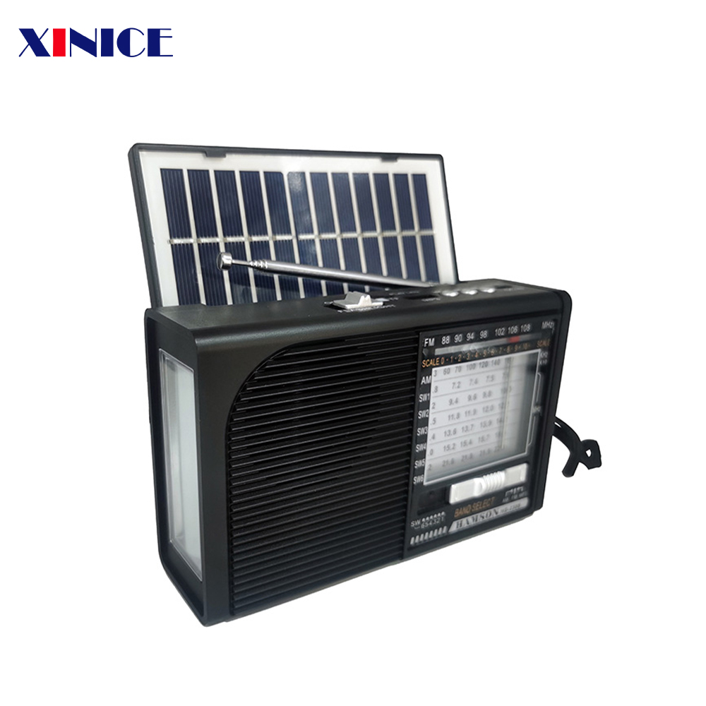 MLK-7914 Original factory solar wireless radio multi band radios with Led torch