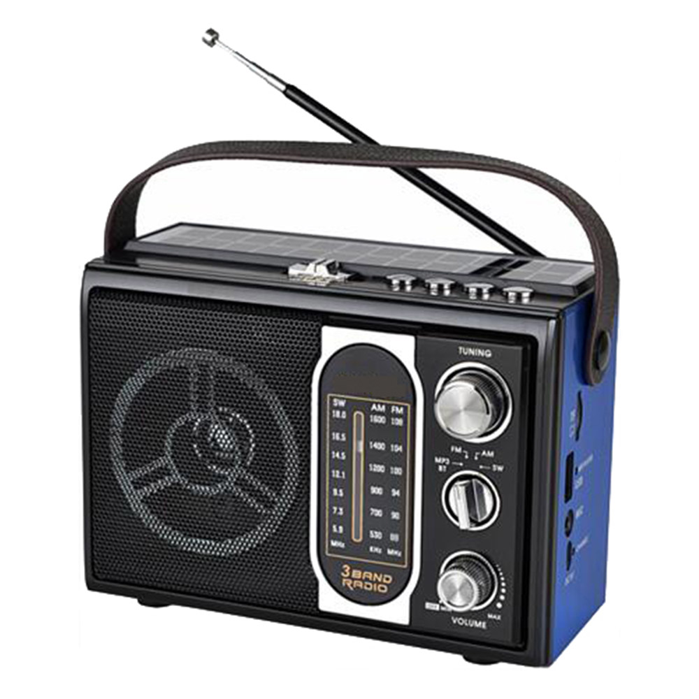 MLK-7938 New Model shortwave radio with Led Light usb player solar radios 