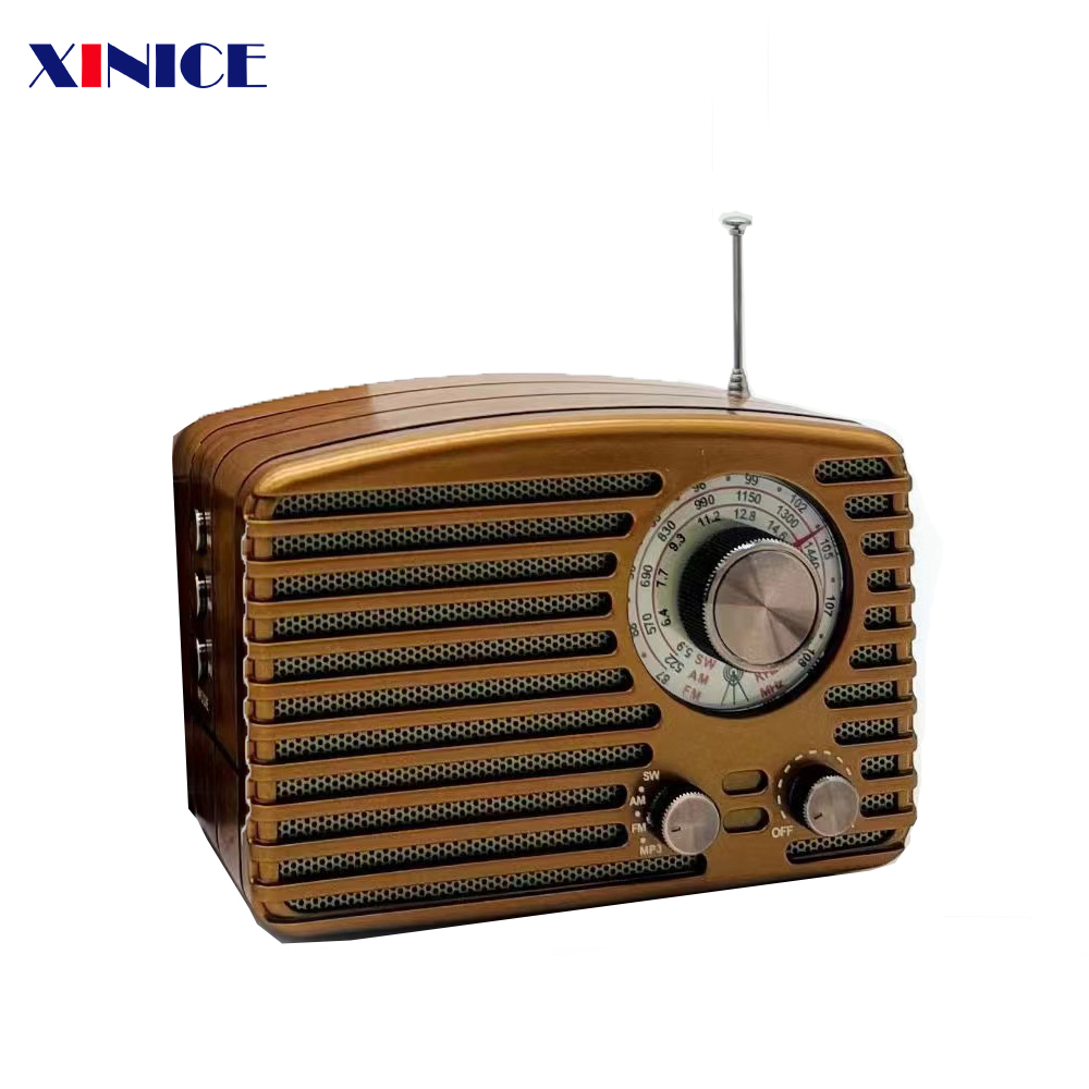 MLK-7834 Retro Radio am fm portable Radio rechargeable support for outdoors