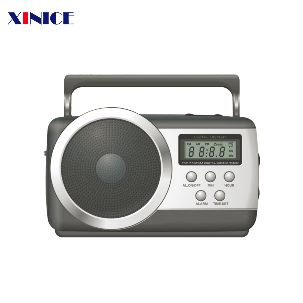 Best reception music player radio alarm clocks digital 3 band home radio 