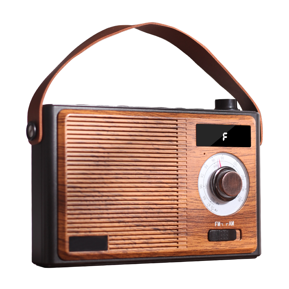 Factory Direct Retro Style Radio Battery Powered Am Fm Radio with Display