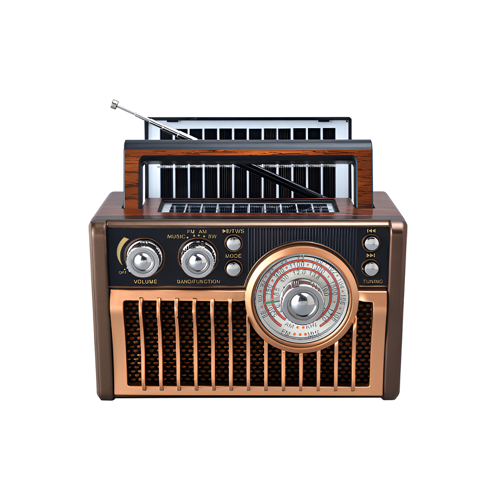 Hot Selling am fm radio battery operated dual solar panel outdoor radio