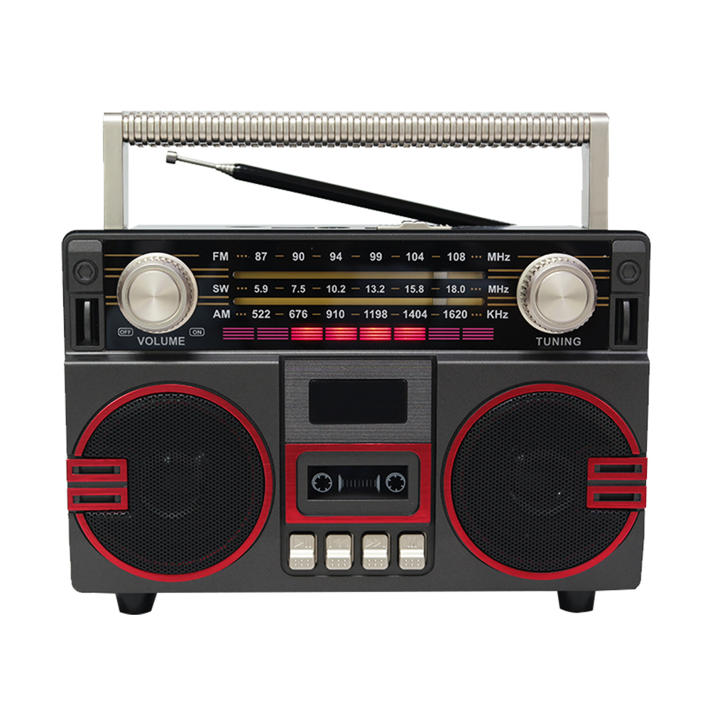 Old Fashion Wholesale Desktop Wireless Radio Am Fm Stereo Radio with Audio Light