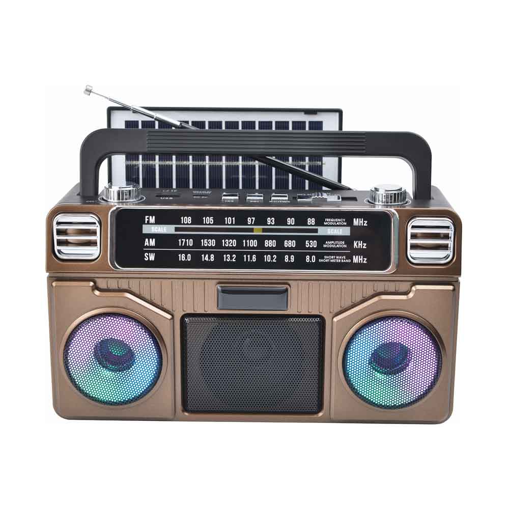 Direct Sale Multi Band Radio Receivers Led RGB Light Stereo Sound Outdoor Radio
