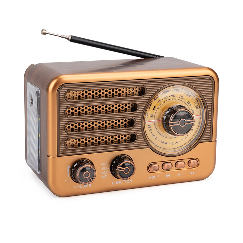 Hot Selling Am Fm 3 Band Vintage Radio Solar Powered Radio with Flashlight