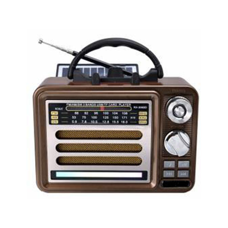 Old Fashion Usb Charge Solar Retro Radio Fm Am Sw Music Player Classic Radio