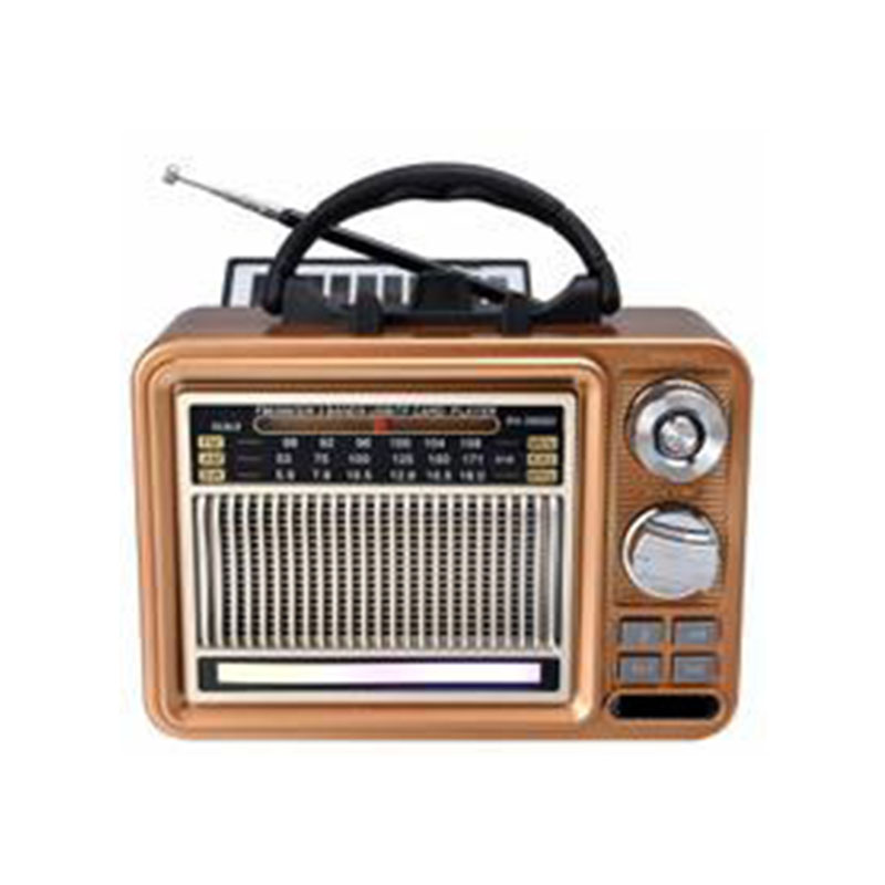Retro Rechargeable Radio Am Fm Sw Band Disco Light Radio Solar Power Portable