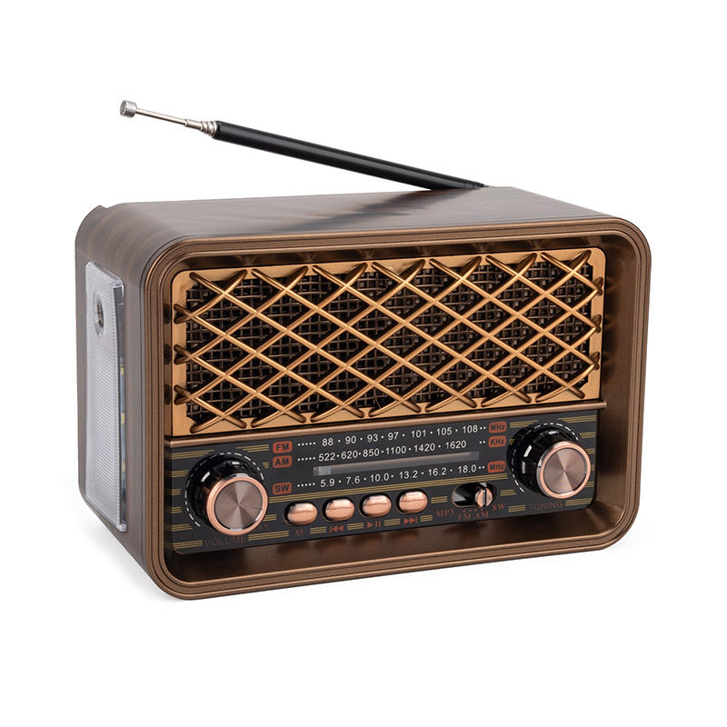 Old Fashion Usb Rechargeable Am Fm Radio Flashlight Solar Powered Outdoor Radio