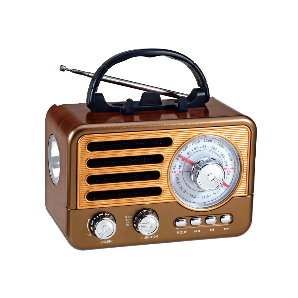 Old Style Wooden Usb Rechargeable Radio Cheap Retro Wireless Am Fm Sw Full Band 