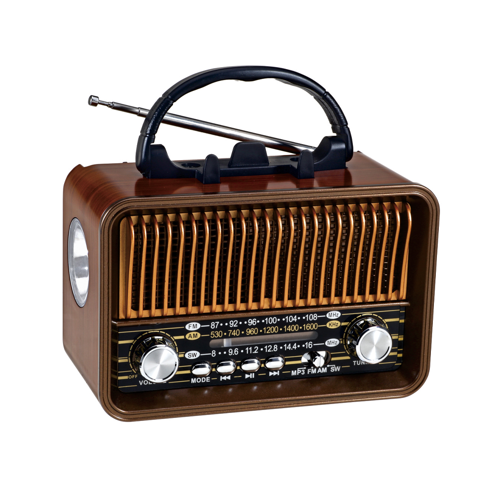 Old Style Long Range Wireless Radio Portable Am Fm Sw 3 Band Retro Usb Radio