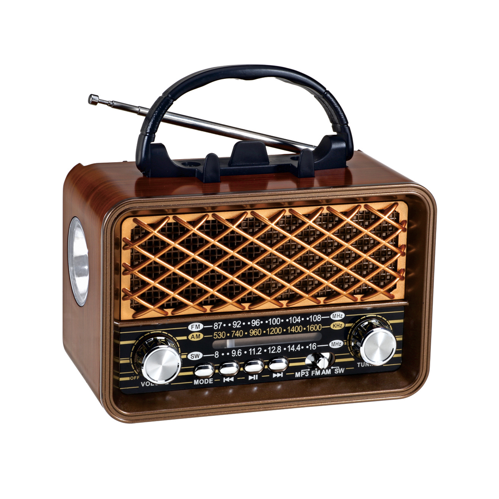 Good Selling Retro Multi Band Rechargeable Radio Am Fm 3 Band Radio Receiver