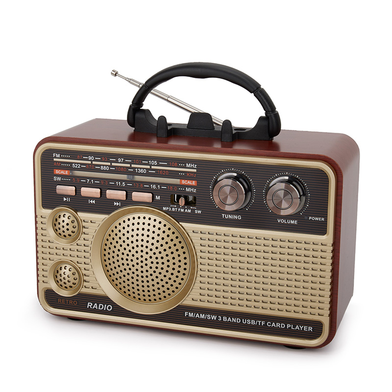 Classic Design Retro Multi Band Radio High Sensitivity Portable Am Fm Radio 