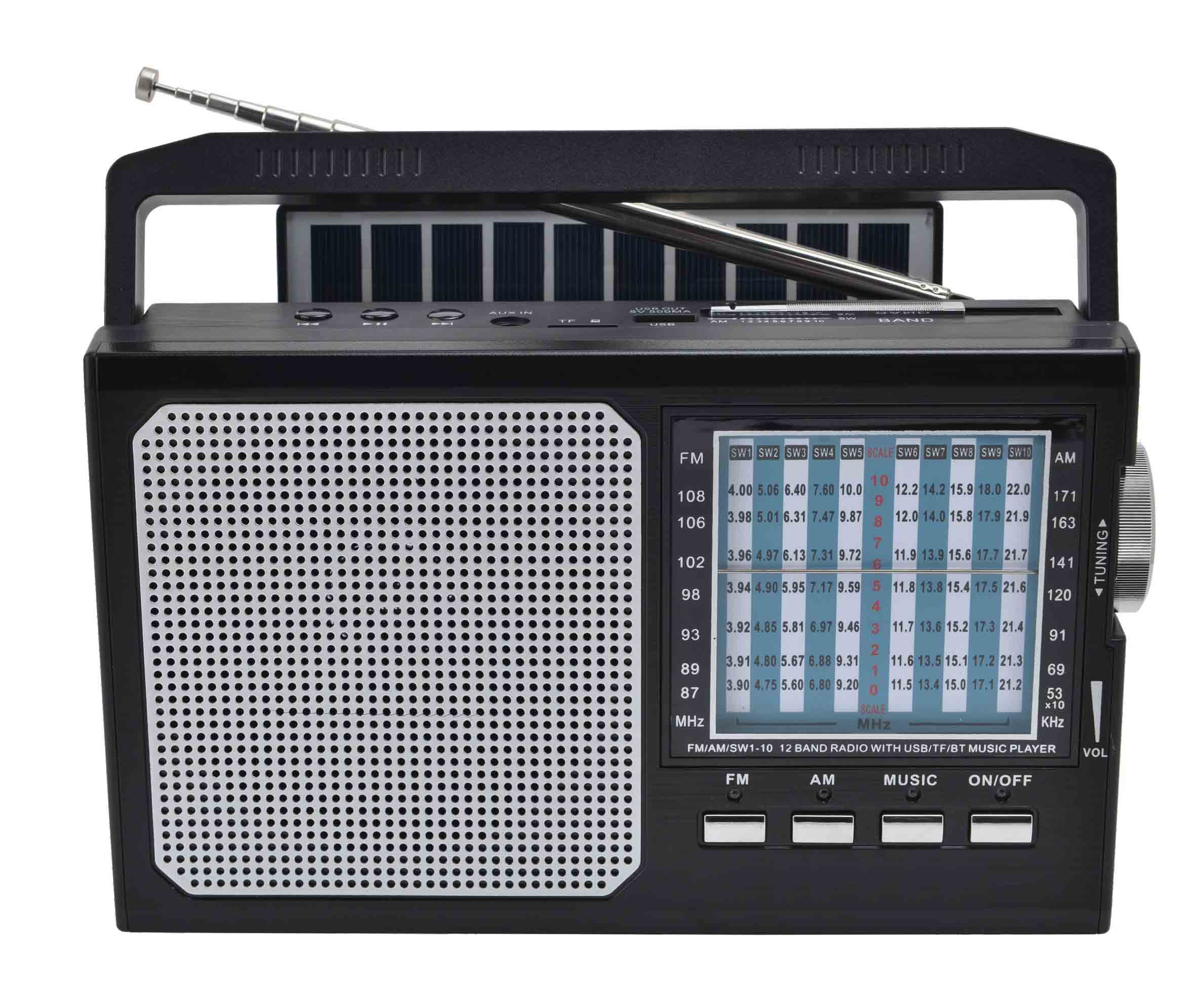 Wholesale Solar Powered Wireless Outdoor Am Fm Radio Battery Powered Radio