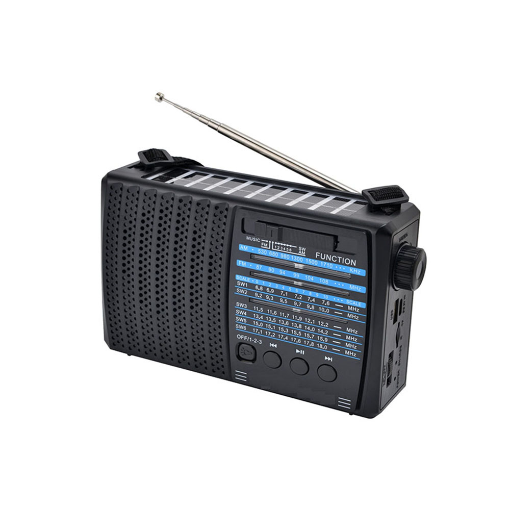 Popular Design 8 Band Multi Band Radio Usb Music Player Solar Rechargeable Radio