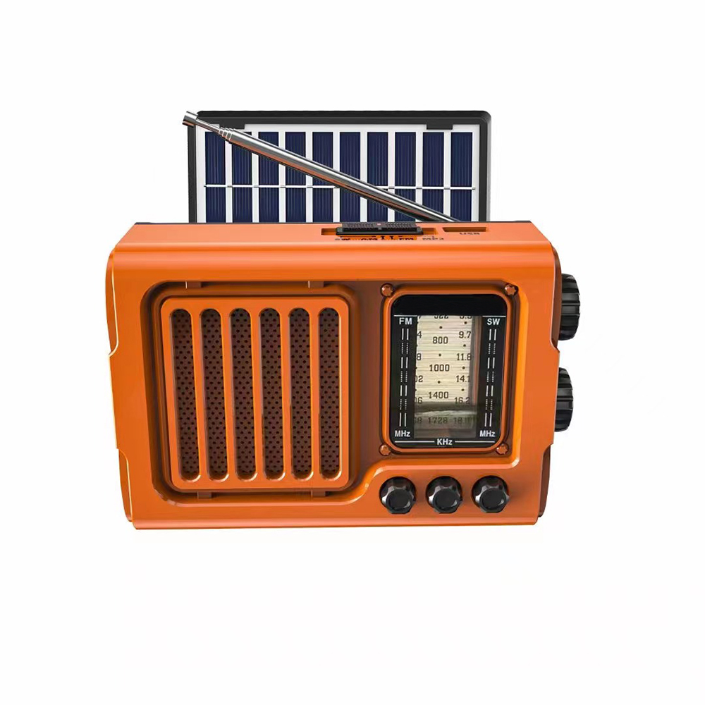New Creative Am Fm radio speaker outdoor solar powered radio rechargeable