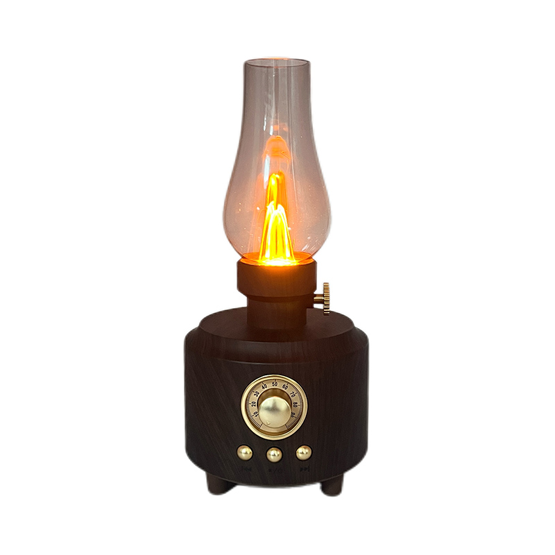Classic Vintage Romantic Atmosphere Retro Radio Flame Light Fm Portable Radio