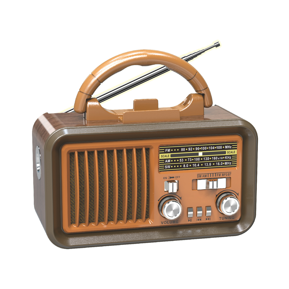 Factory Whole Sale Am Fm Sw Radio Mp3 Player Portable Wooden Style Classic Radio