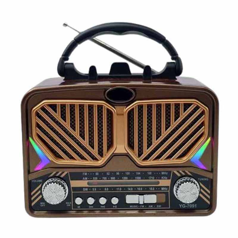 Old Style flashlight solar powered am fm Radio usb player outdoor Radio