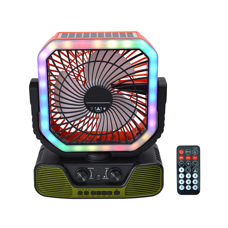 Summer cooling hanging Fan solar powered outdoor camping Fan with remote