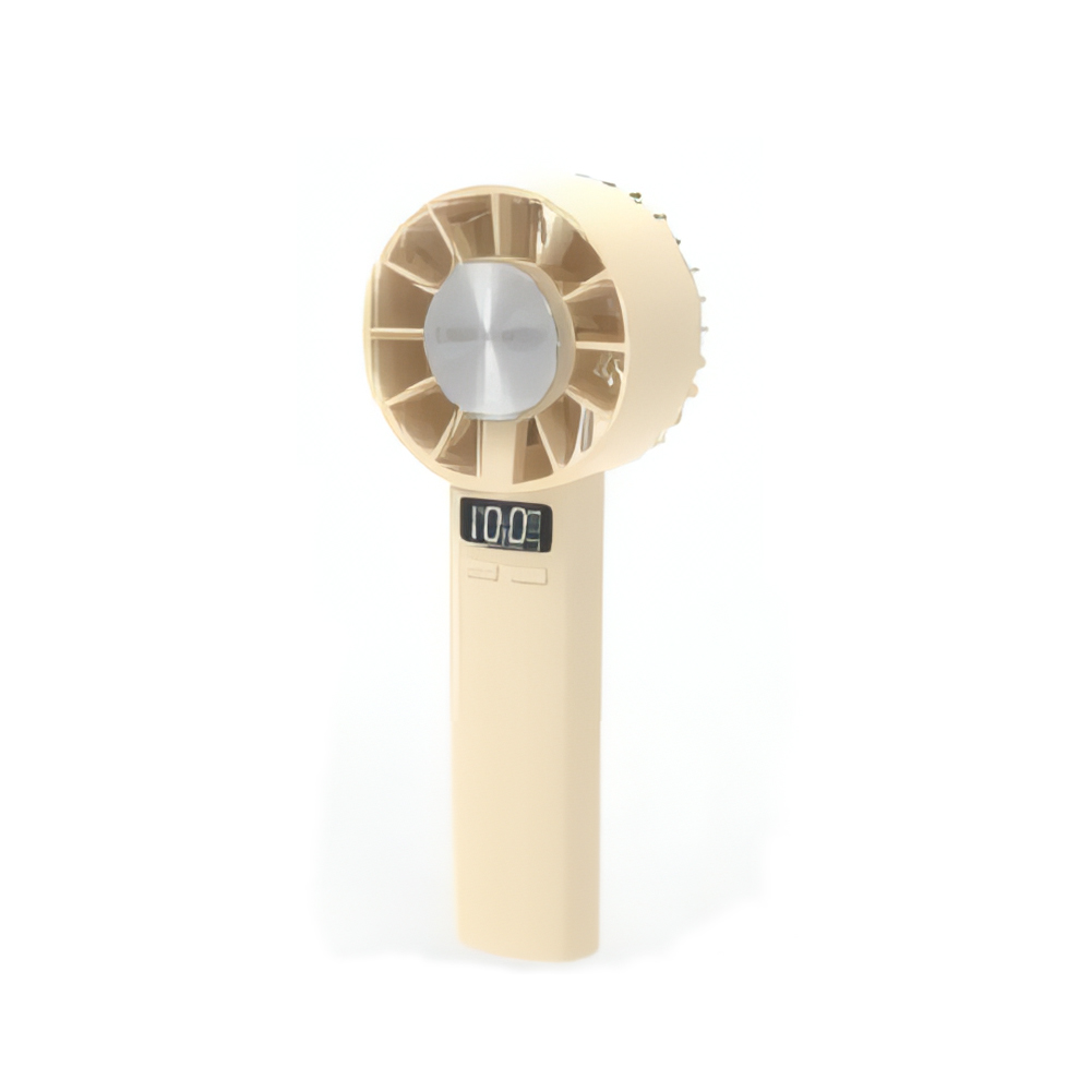 Portable mini handheld cooling Fan rechargeable small Fan with digital display 