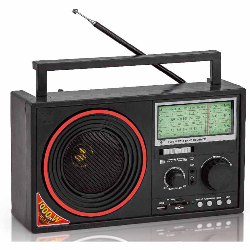 Factory Direct Sale multi band radio receivers handle desktop radio music player