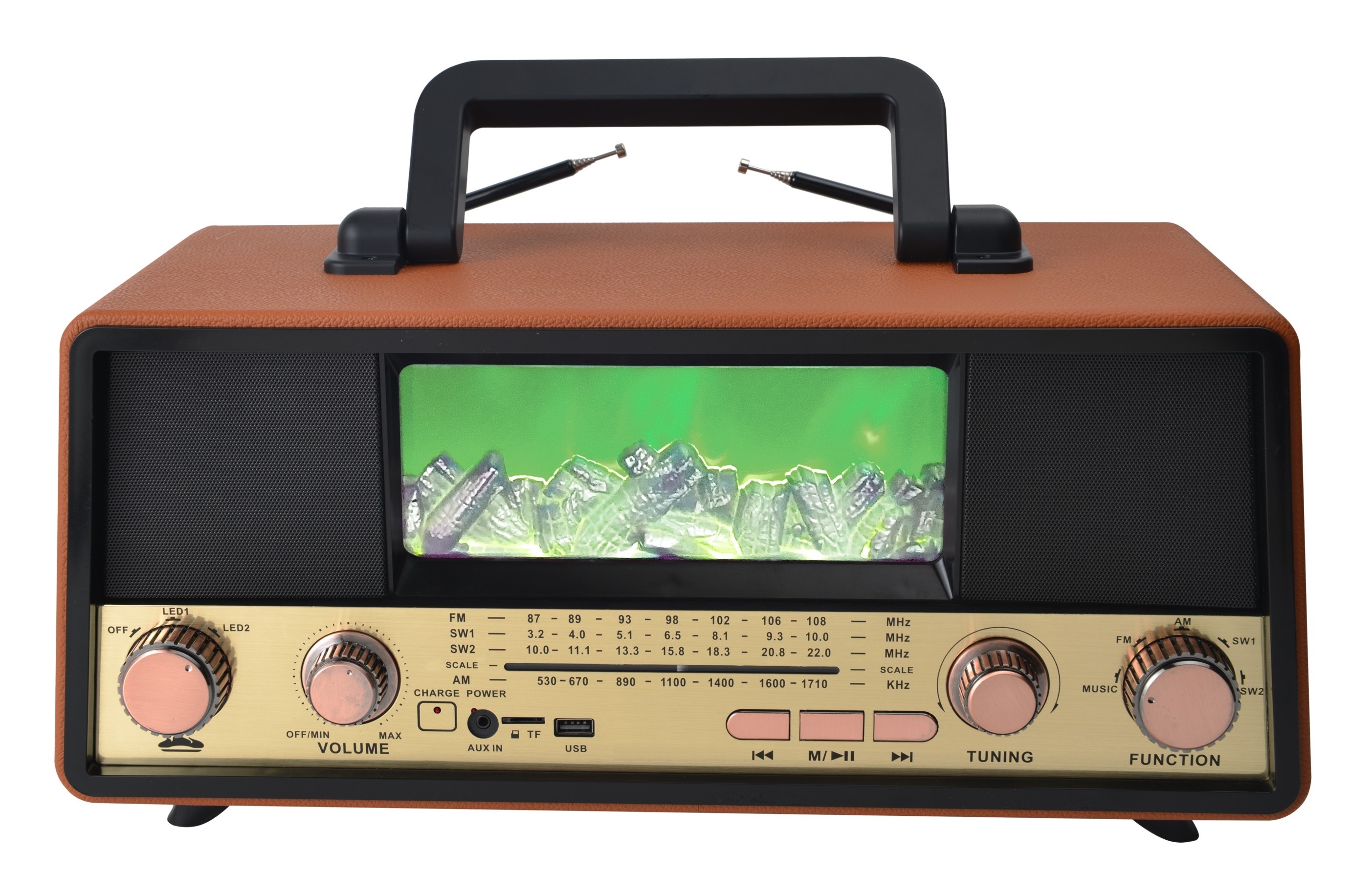 Classic Style Big Home desktop Radio disco light handheld portable Radio