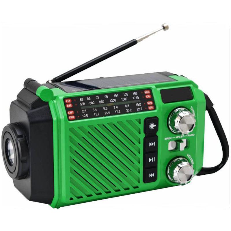 New Model emergency hand crank dynamo Radio led flashlight solar powered Radio