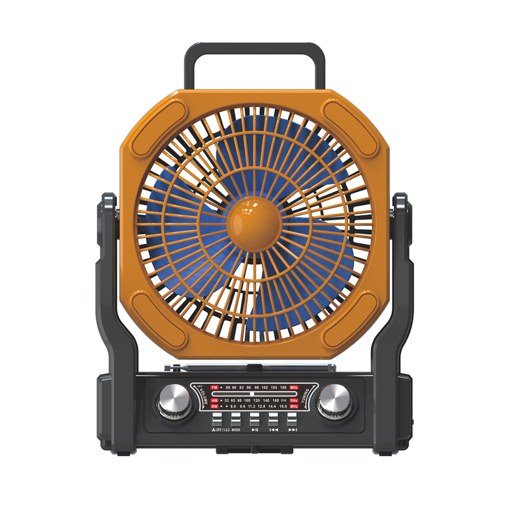 New Wireless Solar powered Fan Fm/am/sw Radio bluetooth Speaker 