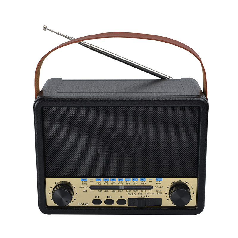 Classic Retro Style rechargeable am fm Radio handle woofer Bluetooth Radio