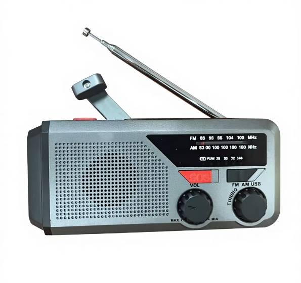 Dynamo rechargeable Radio with flashlight Fm Am NOAA emergency hand crank Radio